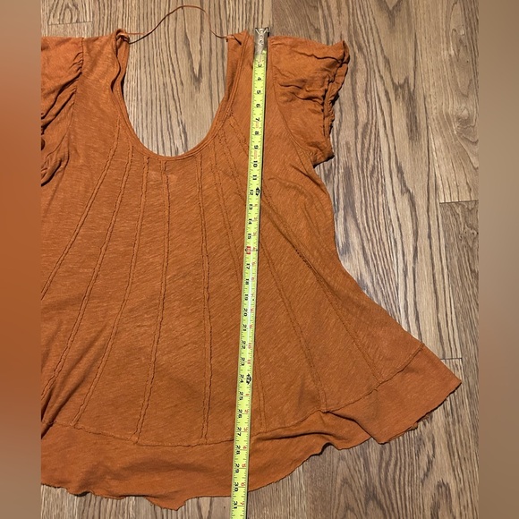 Free People We The Free New Star‎ Distressed Linen Top In Lions Maine - Picture 3 of 9